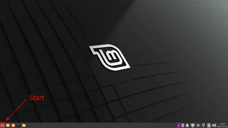 Linux Mint のいわゆるスタートボタン